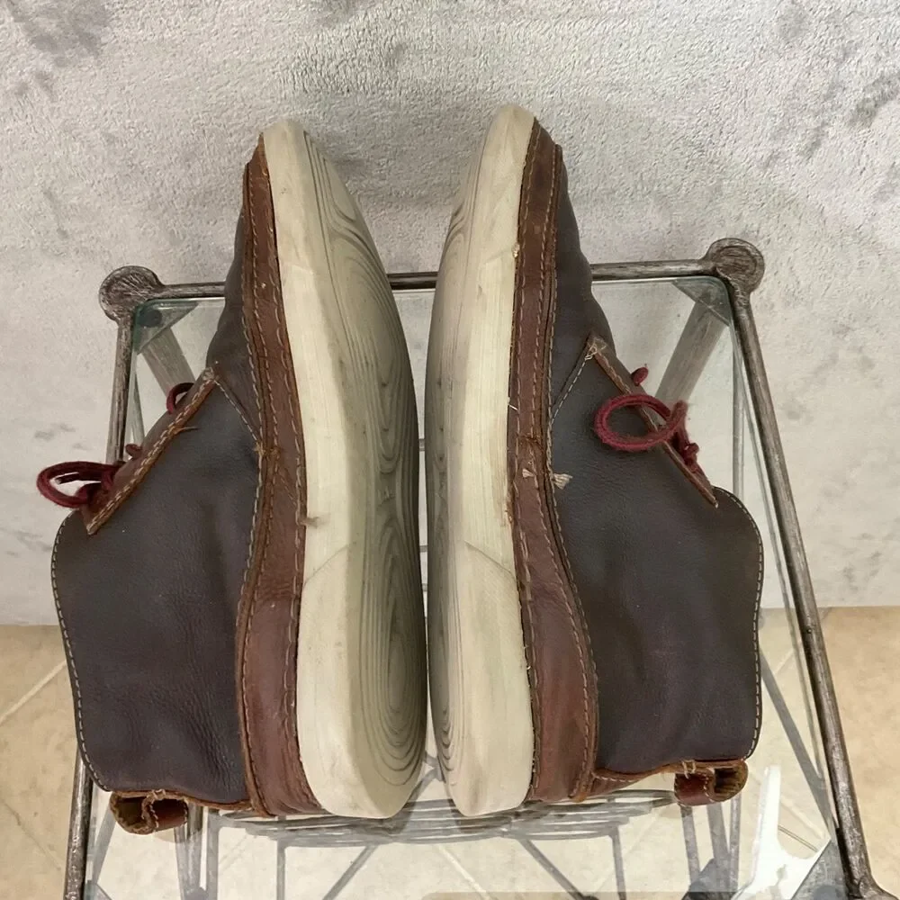 Collection by Clarks 15770 Leather Men’s 9.5 Lace Up Brown Desert Chukka Boots